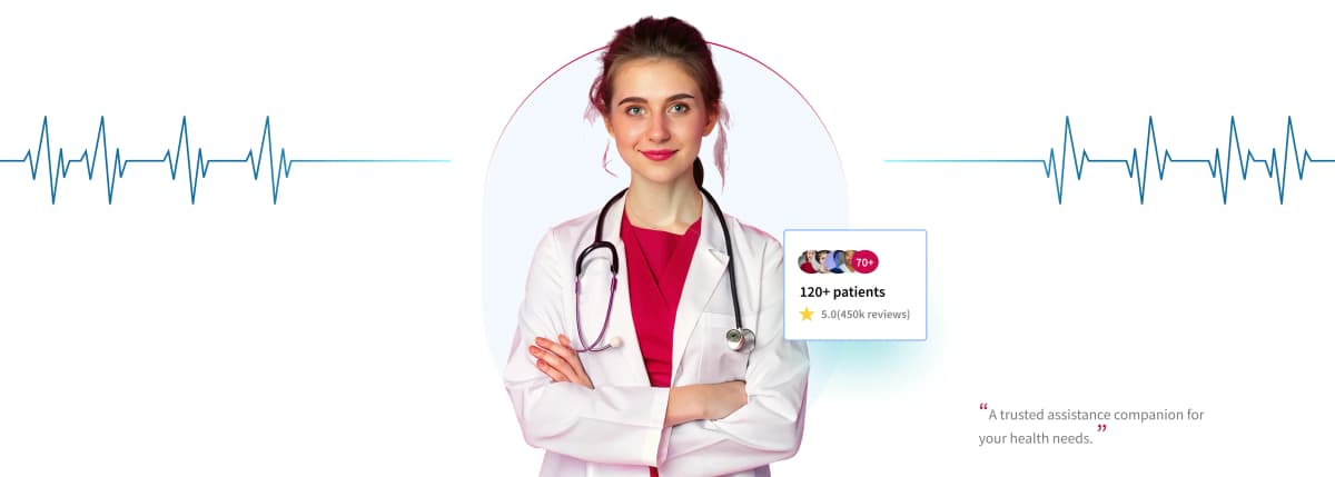 Hero section desktop